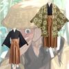 Demon Slayer Anime Cloak Costume Haganetsuka Hotaru Cosplay Full Set Party Props