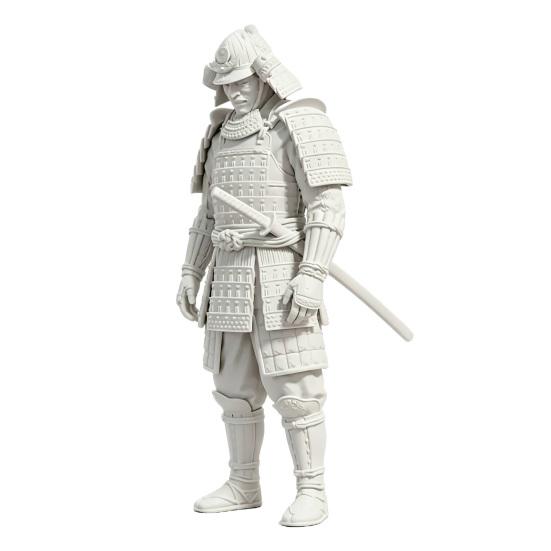 Japanese Samurai Statue 3D Figurine Bushido Printed Warrior Decor