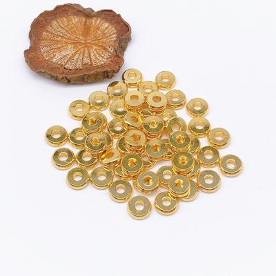 18K Gold-Filled Smooth Round Spacer Beads for DIY Jewelry