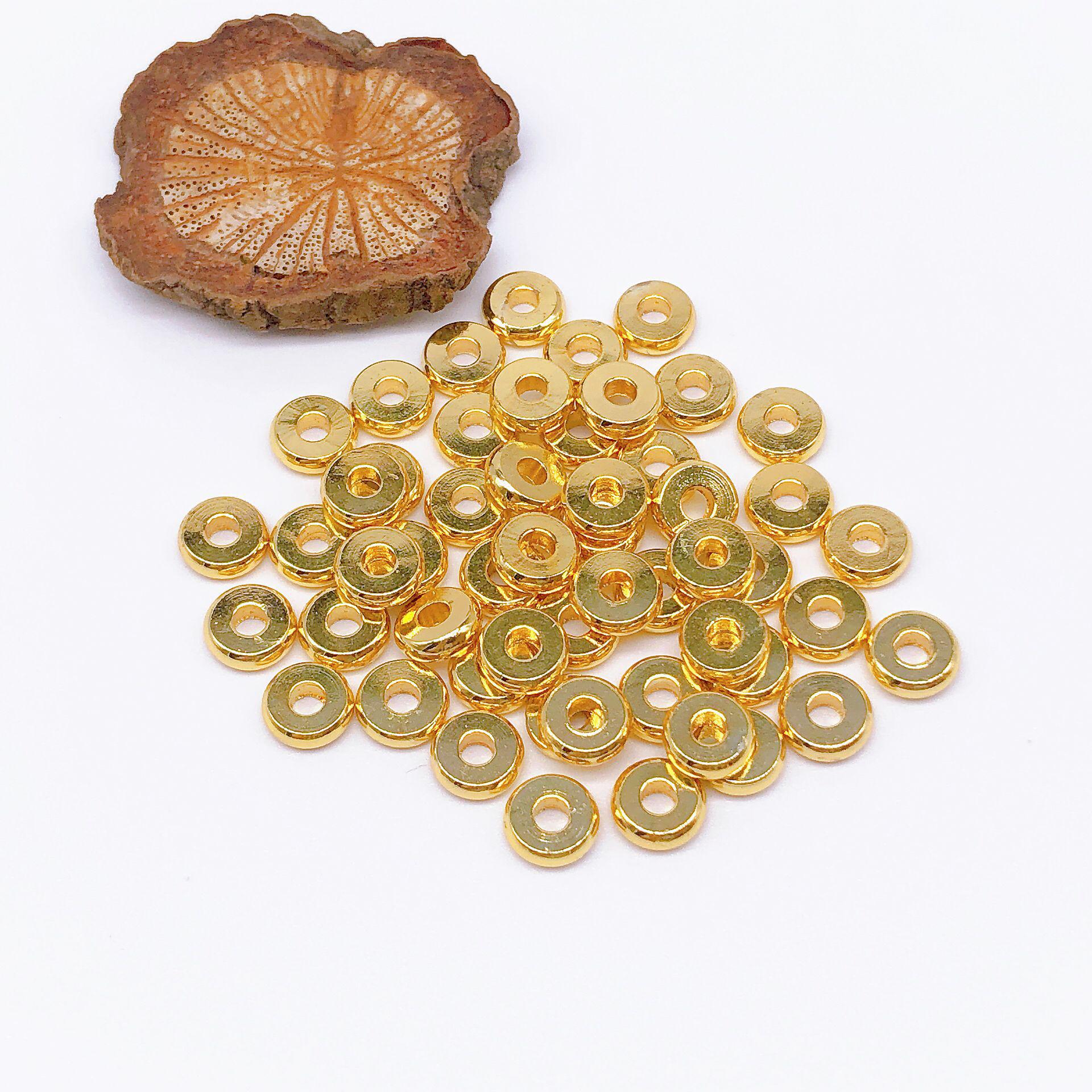 

18K Gold-Filled Smooth Round Spacer Beads for DIY Jewelry 3mm