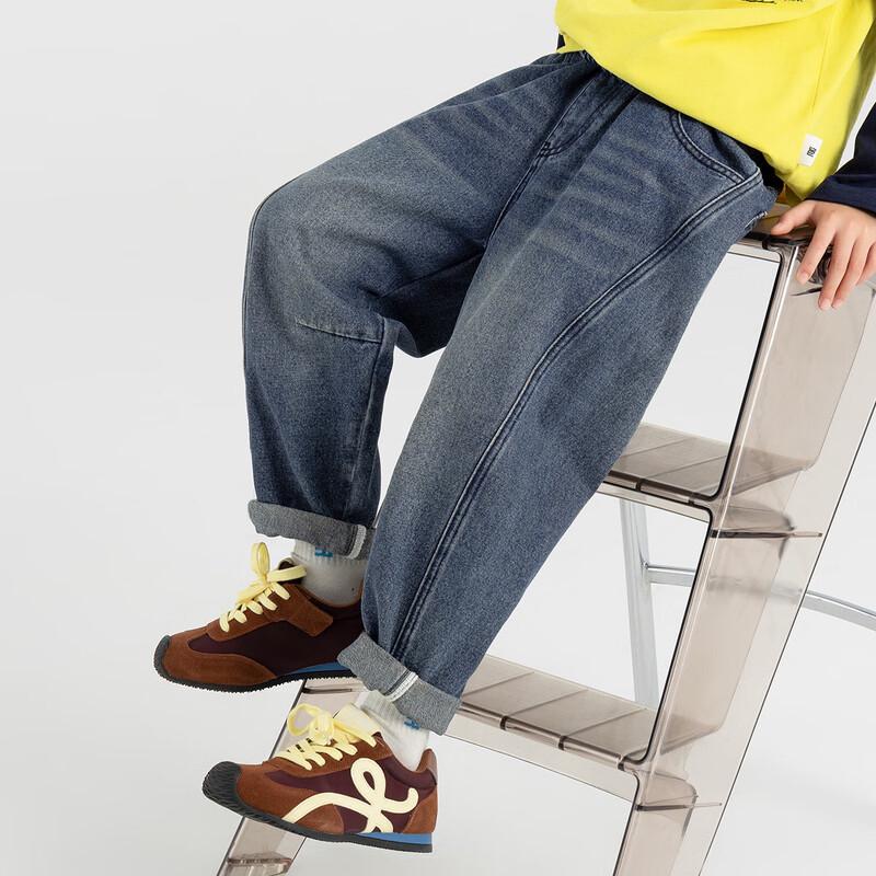 Duoduo Home Boys Washed Straight Leg Denim Jeans 160