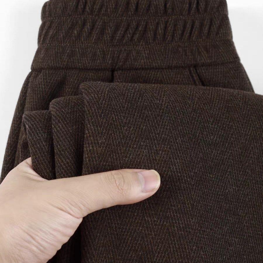 

Velvet & Wool Warm Straight-Leg Women s Pants - 2025 Winter Slimming Casual Style. 6XL: 150-165 lbs