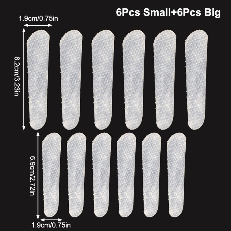 6/12Pcs Transparent Anti-Slip Silicone Patches For Bag Straps Convenient Durable Reusable Backpack Non-Slip Patch Resistant Pad