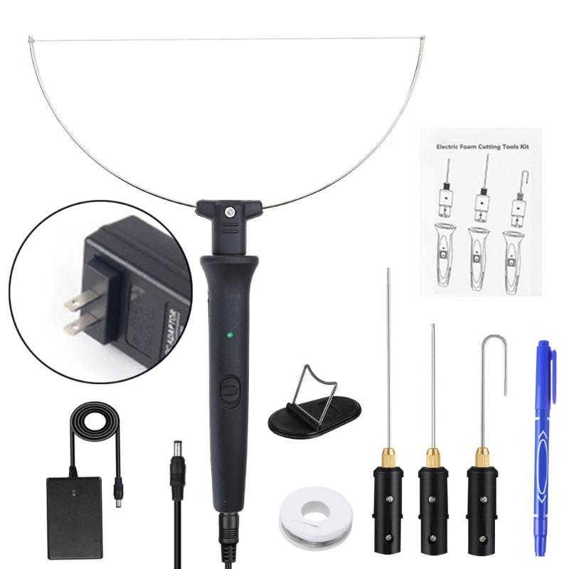 

4-в-1 Резак для пенопласта Резак горячей проволокой с индикатором Электрическая режущая машина Инструменты-ручки Резак для пенопласта Резак для пенополистирола