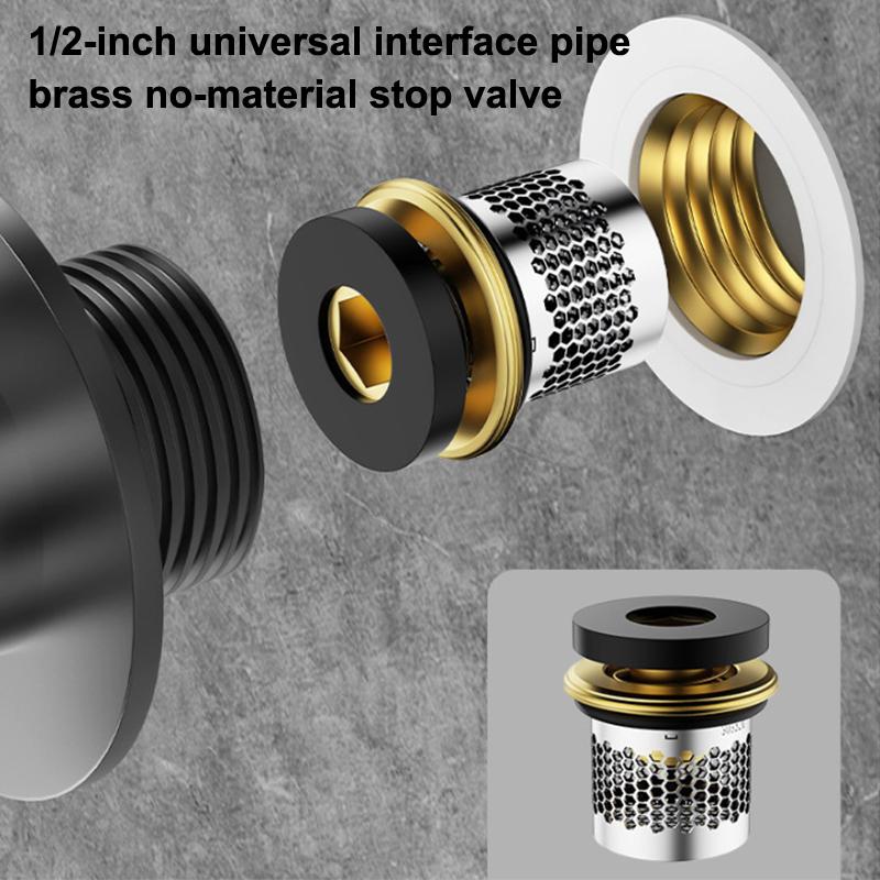 New Pipe Brass Non-material Sealing Tape Stop Valve Angle Valve Fauc Automatic Water Stop Leak Prevention Switch Repair