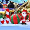New Plastic Inflatable Christmas Ball - Holiday Decor Ball with Thickened Eco-Friendly PVC