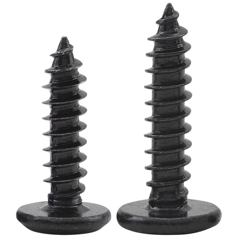 Carbon Steel Black Chamfered Hex Socket Self-Tapping Screws M3/M4/M5