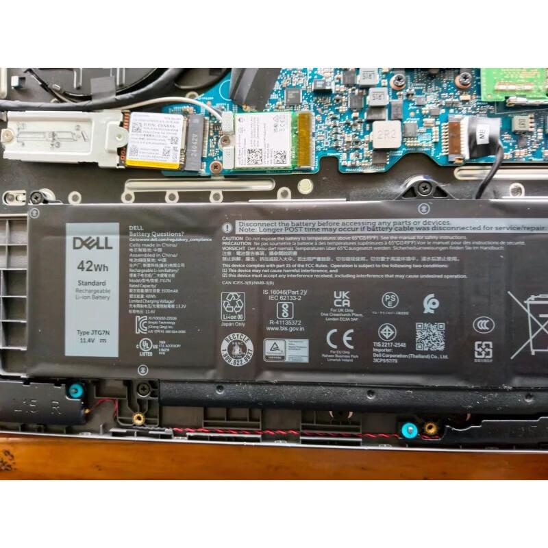 Dell Original Internal Laptop Battery 42Wh 3-Cell 11.4V (JTG7N/GRWKG)