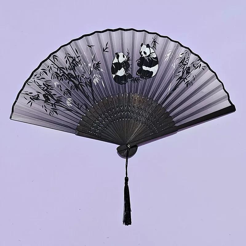 Traditional Folding Fan for Summer, Portable Folding Fan for Hanfu Dance, Qipao Show, New Chinese Style, Portable Gift Bamboo Fan