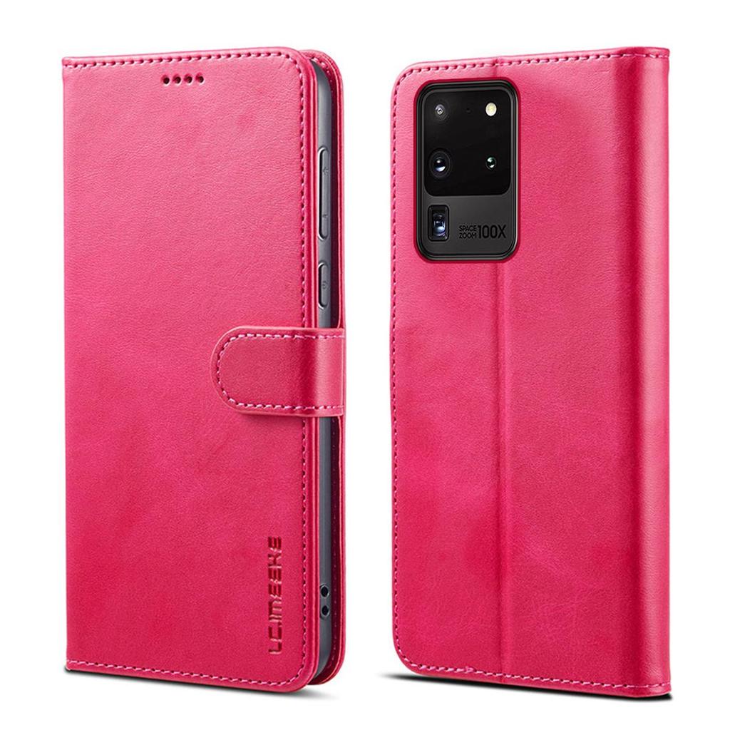 Vintage Leather Flip Wallet Phone Case for Samsung Galaxy S20 ULTRA Magnetic Clasp Card Holder Cash Pocket Kickstand Slim Business Cover