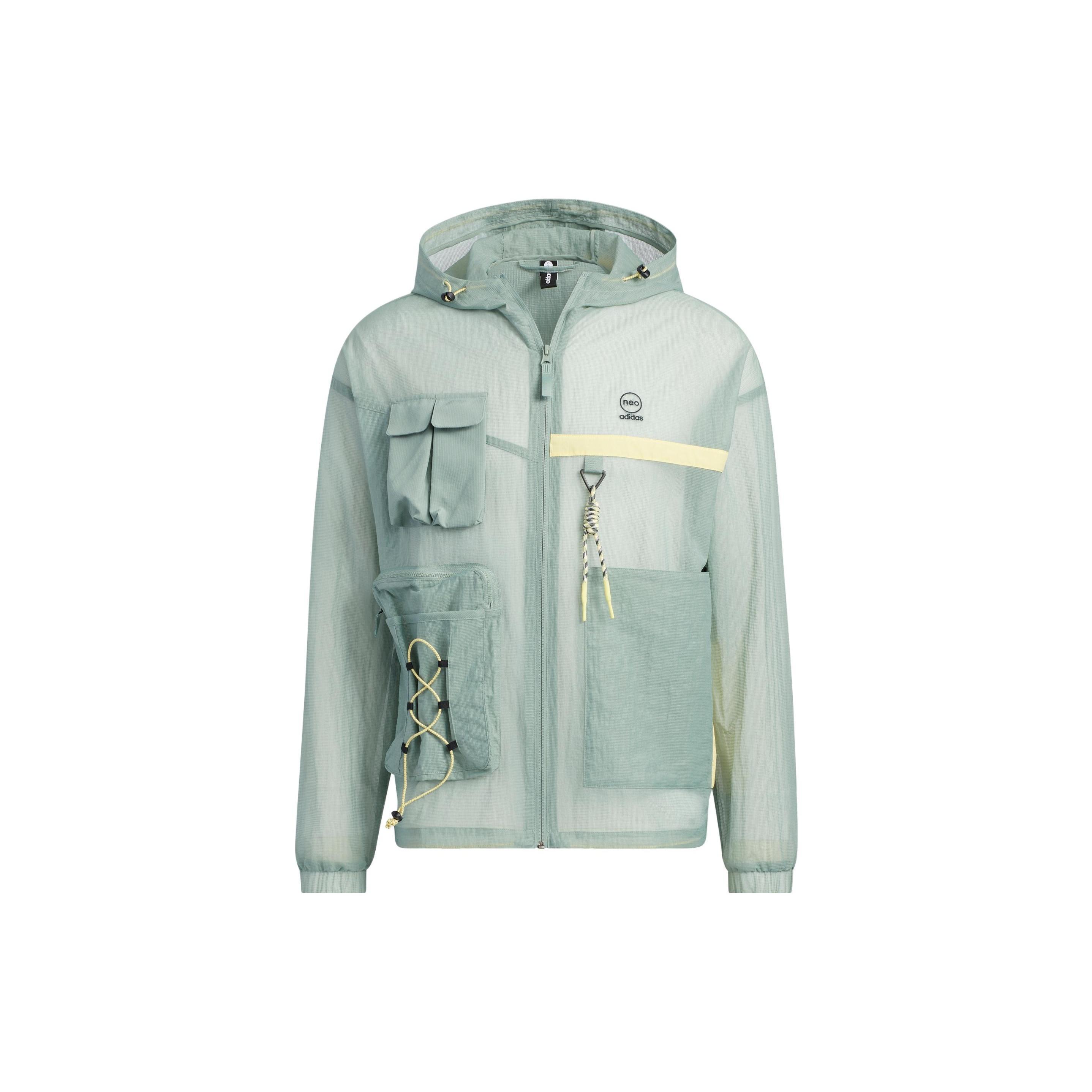 adidas Neo City Escape Windbreaker Jackets  Teal  Men s IA6861 L