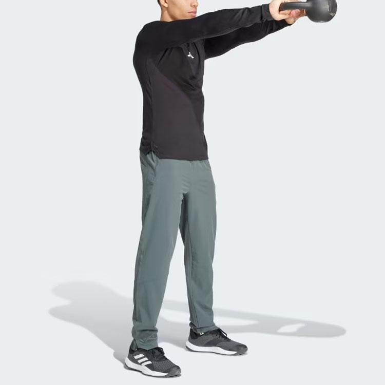 Adidas Workout Pants Sports Pants Men's Green Gray IS3789