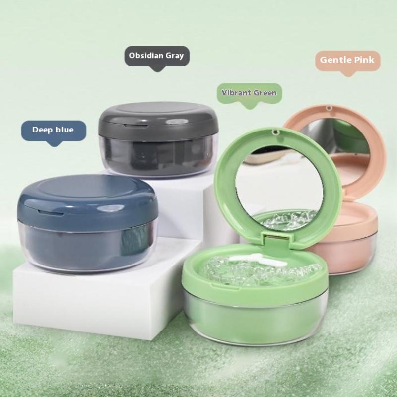 High Quality Double Layer Retainer Braces Storage Box Soaking Invisible Teeth Denture Cleaning Tooth Portable Storage Case