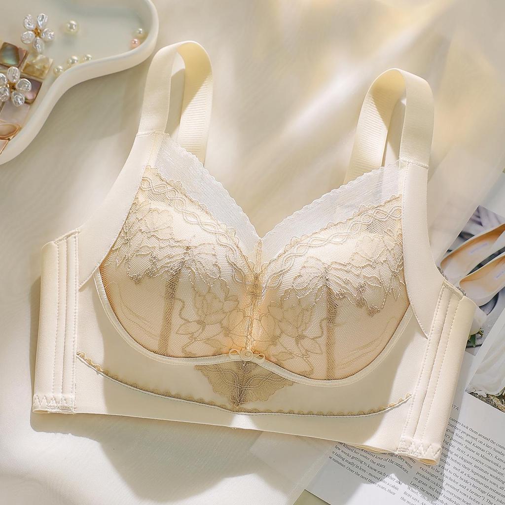 Lace Push-Up Bra for Women - Sexy, Comfortable, High Side Coverage, Adjustable Massage Fit
