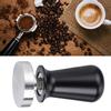51mm Flacher Boden Edelstahl Feder Kaffee Tamper Pulver Stampfwerkzeug für Zuhause Kaffeehaus