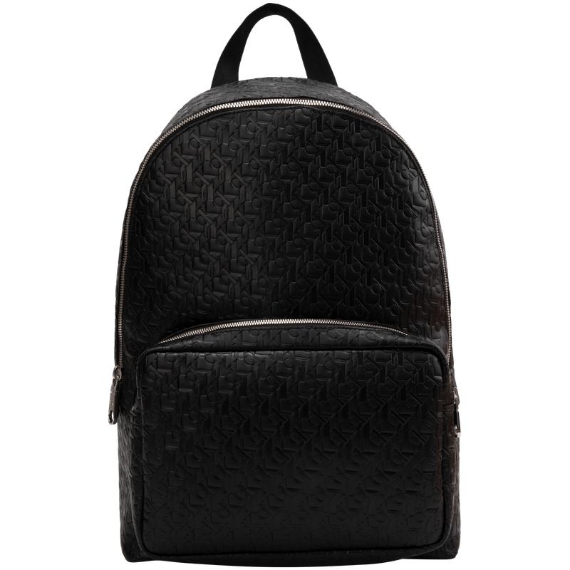 

Calvin Klein Campus Style All Over Letter Zipper Large Capacity Backpack Men Backpacks Space-Black HH2622-UB1 UB1-Space Black