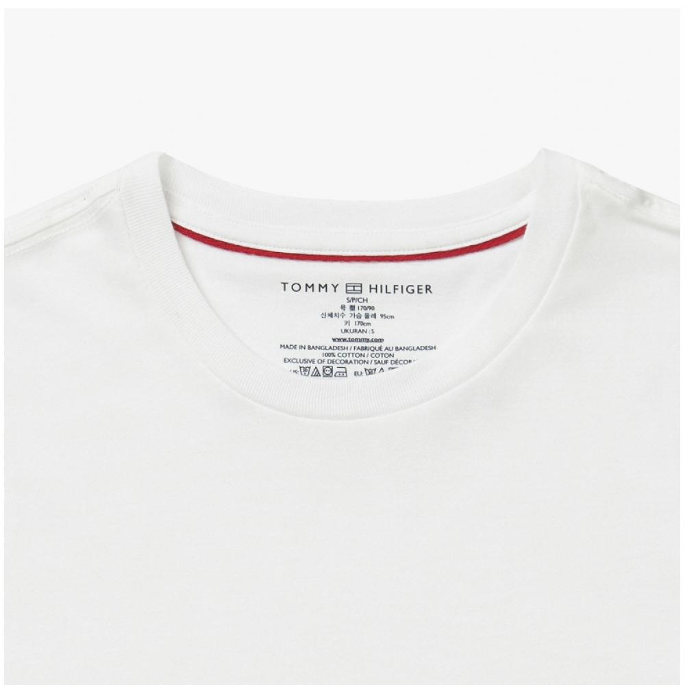 Tommy Hilfiger 09t3139 100 Flag Round Neck Public Short Sleeve Tee