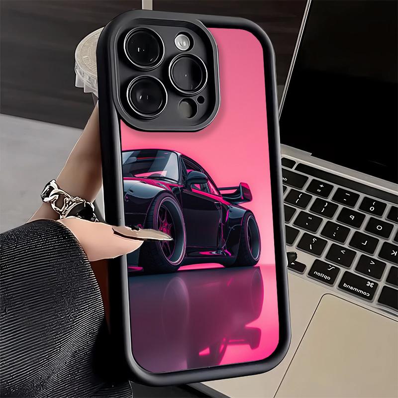 Phone Case for iPhone 17 Air 16E 15 16 Pro Max Sports Car RWB Cool Cover 14 Plus 13 12 Mini Soft Shell Silicone Fundas