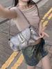 Y2k Bags For Women  New Arrive Retro Fashion Single Bag Korean Harajuku Shoulder Silver Underarm Bag Rivet Women's Handbags
