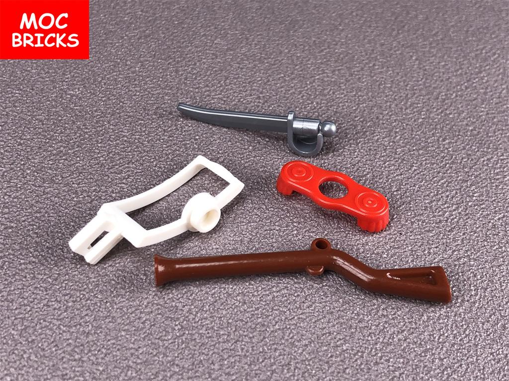 6 наборів/лот MOC Цеглинки Піратський Мушкет Зброя Імператорського Солдата Пістолет 2561 Навчальні Фігурки Блоки Подарунки для Дітей Ляльки