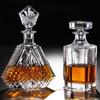 500-800Ml Elegant Whisky Wine Bottle Liquor Divider Thick Lead-Free Glass Wine Decanter Art Wine Set Distilled Beverage Pot