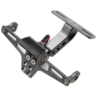 Motorcycle CNC License Plate Holder Bracket LED Rear Light Fender Eliminator Kit