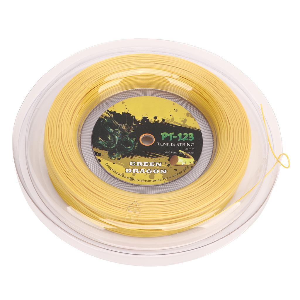 1,25mm Tennis Schläger String Doppel Rippen Muster Schlagfest Polyester Tennis String für