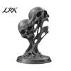 Abstract Fluid Skull Statue Integrated Molding Process Figure, 3D Printed Double Art Ornament, Personalized Desk Decor Statue, Dark Style Decoration