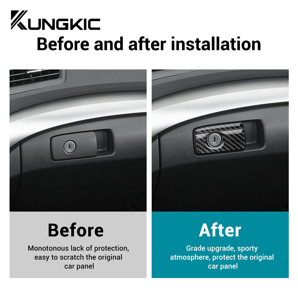 Real Soft Carbon Fiber Sticker for Acura ILX 2013 2014 2015 2016 2017 2018 2019 2020 2025 2025 LHD Car Co-Polit Storage Box Trim