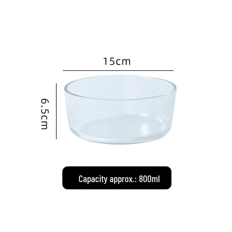 Nordic Heat-Resistant Glass Bowl - Creative Round Salad & Fruit Serving Dish