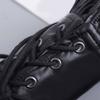 Premium PU Leather Gothic Cuffs With Adjustable Lace Up Design For Music Festivals And Costume Parties