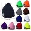 Beanie with LED Knitted Women Hat Cap Accessories Headlight Men Light Stretch Camping Flashlight Hiking Sports Outdoor