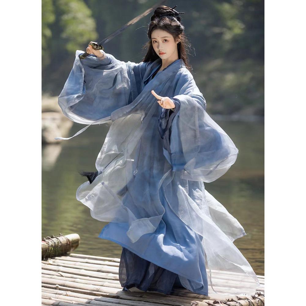 Ķīniešu Hanfu kleita, etniska fotogrāfija M