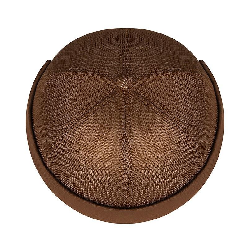 Spring and Summer Brimless Melon Skin Adjustable Hip-hop Hat Fashionable Men and Women Handsome Landlord Hat Simple Breathable G