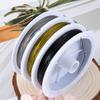 1 Roll 0.3mm 0.38mm 0.45mm 0.5mm 0.6mm Resistant Strong Line Stainless Steel Wire Tiger Tail Beading Wire Jewelry Making Finding