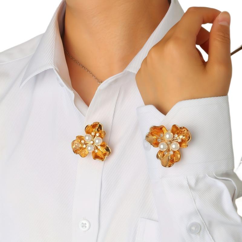Premium Button Cover Set Rhinestone Embellished Clips Shirt Dress 2 In 1 Seamless Installation Christmas Gift Choice-Homeclub