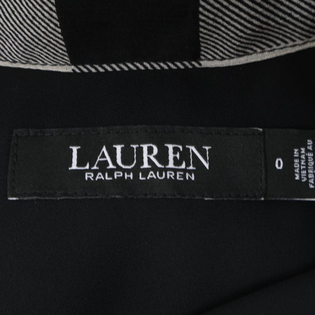 Lauren Ralph Lauren Black Check Pattern One Piece Dress O blackUsed