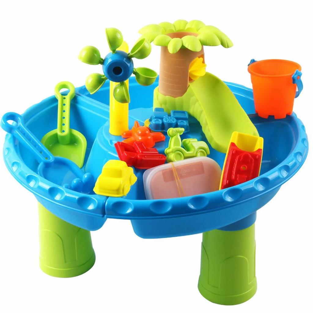 Outdoor Backyard Activity Sensory Table, Water Table For Toddlers 1-3,Kids Sand Water Play Table, Toddler Water Table Toys Summer Outside Beach