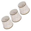 3Pcs Small Lamp Shades Hand Crafted Exquisite Soft Lightweight Dustproof High Luminousness Table
