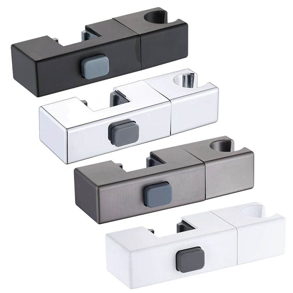 Otočná Koupelnová Posuvná Tyč Police Obdélníková Trubka Sprcha Pevná Základna Kování Koupelnové Doplňky