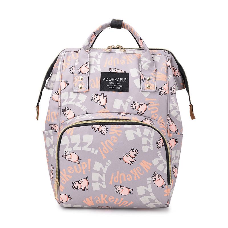 Trendy Large-Capacity Mommy and Baby Travel Backpack