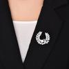1Pc Delicate Pearl Flower Wreath Brooch for Women Fashion Rhinestone Brooches Pins Jewelry Trendy Accessories Party Gifts
