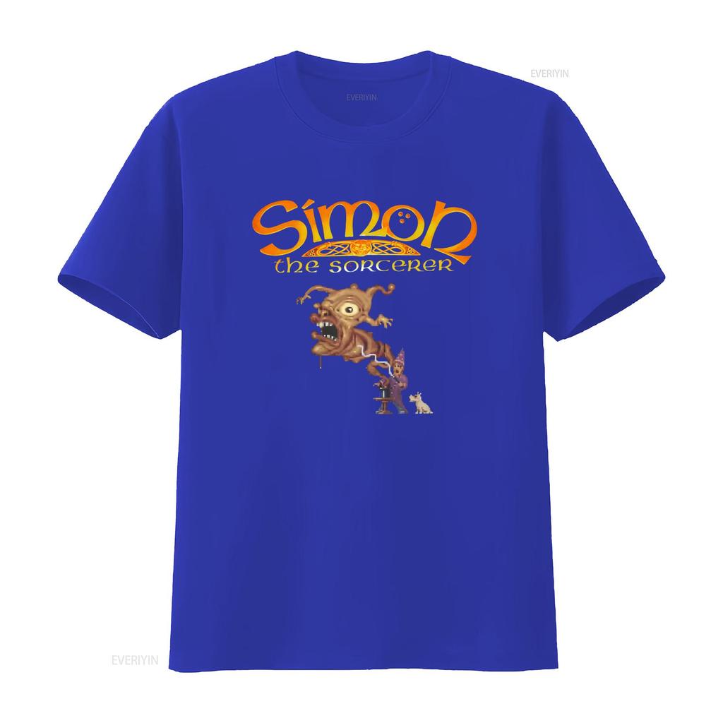 Simon the Sorcerer Retro Video Game Amiga C64 T Shirt Nostalgic Gaming Design vintage Washed Unisex Stretched Soft Comfortable