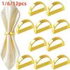 1/6/12pcs Metal Napkin Holder D-shaped Dinnig Table Decoration  For Wedding Birthday Party