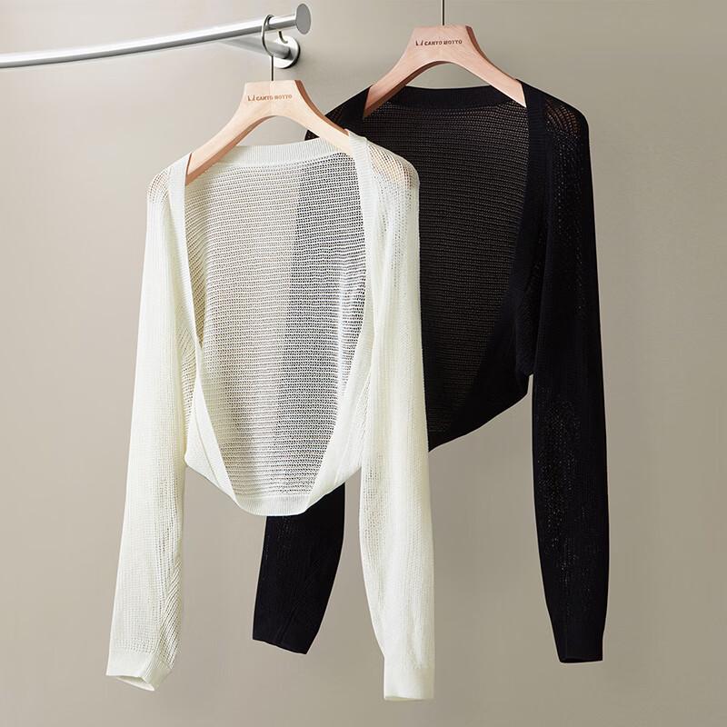 Lightweight Linen Blend Knit Shawl Cardigan M