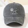 1 Piece of Women's Dandelion Pattern Soft Top Baseball Cap, Adjustable Outdoor Hat, Sun Shading, Breathable and Comfortable