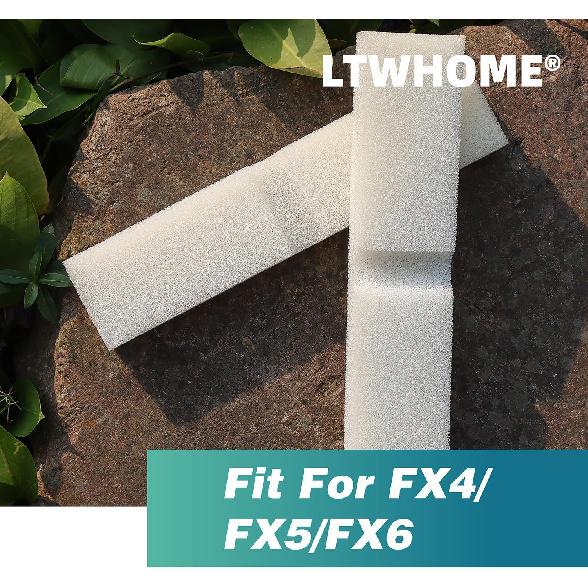 LTWHOME Foam Filter Pads Suitable for Fluval FX4 / FX5 / FX6 (Pack of 12)