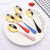 Colorful Stainless Steel 6-24Pcs Flatware Cake Dessert Coffee Spoon Tableware Cutlery Set Kitchen Dinnerware Snack Fruit Spoon