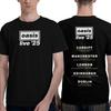 Oasi Live 25 Band T-Shirts Men  Humorous Pure Cotton Tees Crewneck Short Sleeve T Shirts Birthday Gift Tops