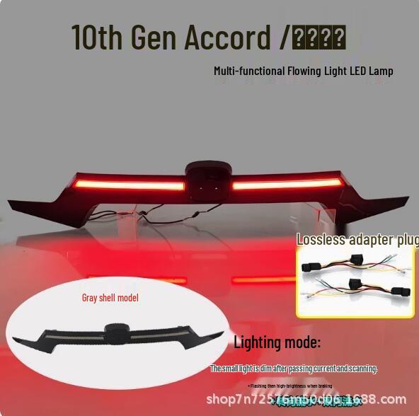 Modifizierte LED-Kofferraum- und Heckbremsleuchte für Honda Accord 10. Generation 2018-2022